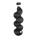 Beaudiva Affordable Jet Black Body Wave Hair 3/4 Bundles Virgin Human Hair Weaves