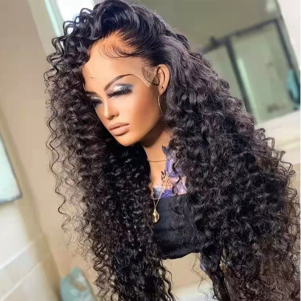 Beaudiva Loose Deep Wave Wig 13x4 Lace Frontal Human Hair Wig Transparent Lace Wigs For Women